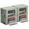 Sorbus 4 Pack Jumbo Storage Bins, Stackable & Foldable Clothes Organizer Bags with Metal Frame, Window, & Handles
